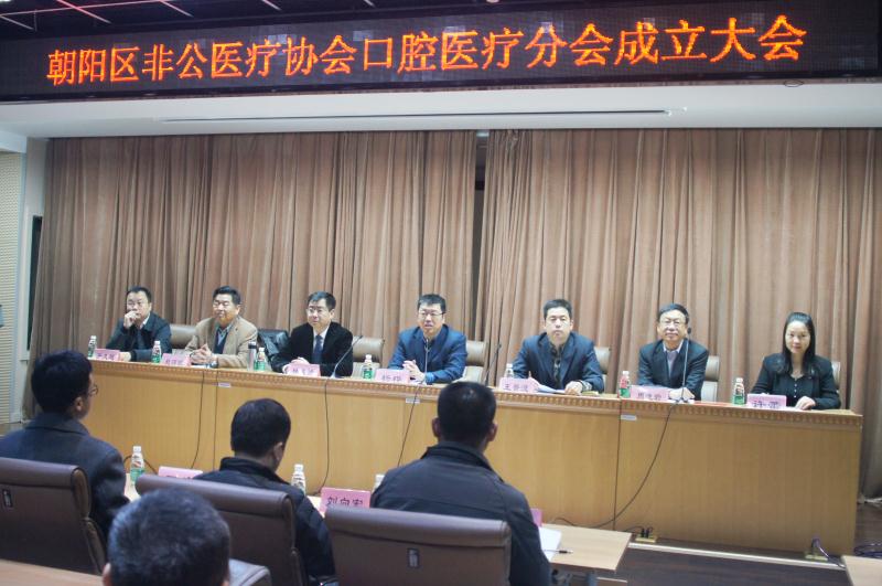 北京市朝阳区非公有制医疗机构协会  召开口腔医疗分会成立大会